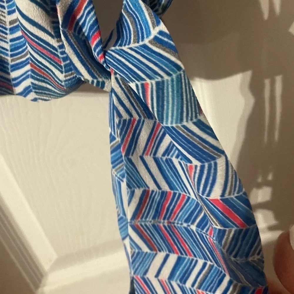 New  Anthropologie Blank London Striped and Geo pattern with tie knot size Small - Picture 5 of 8